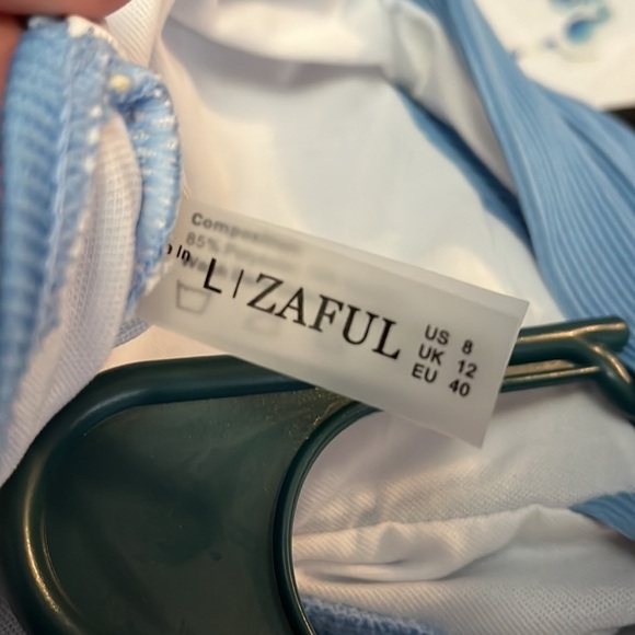 Ruffle Textured Ribbed Tankini Set - Picture 6 of 6